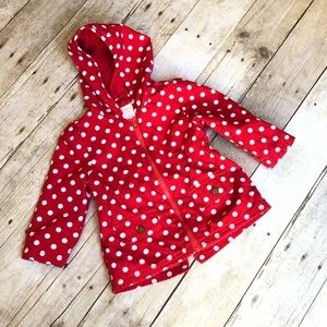Cute Gymboree polka dot jacket w/hood 12-18 months